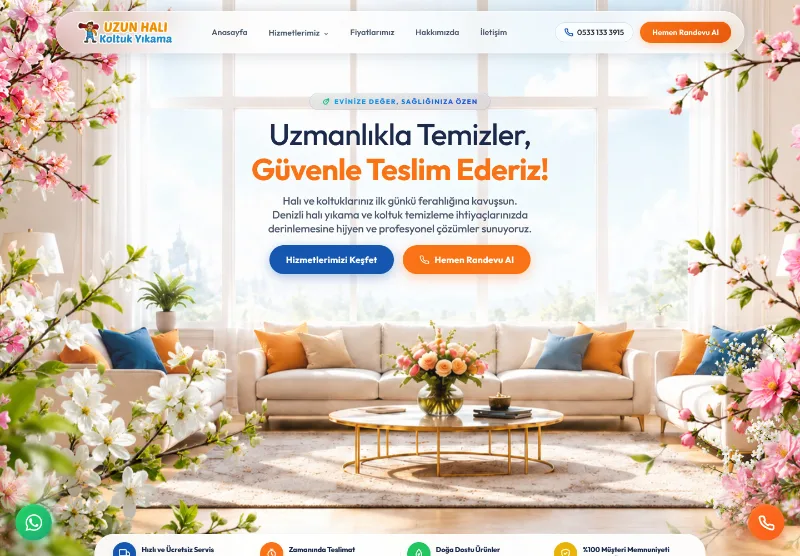 Uzun Halı Yıkama web sitesi